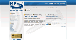 Desktop Screenshot of metalprodukt.eu